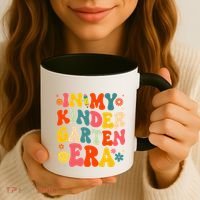 In My Kindergarten Era Retro Back To School Teacher Student Gift Coffee Mug thumb 3