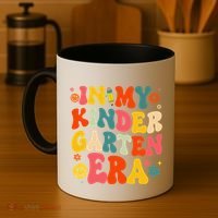 In My Kindergarten Era Retro Back To School Teacher Student Gift Coffee Mug thumb 4