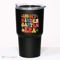 In My Kindergarten Era Retro Back To School Teacher Student Gift Tumbler thumb 0
