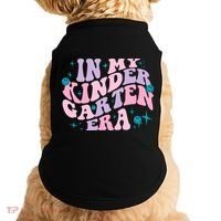 In My Kindergarten Era Groovy Back To School Teacher Student Doggie Tank thumb 0