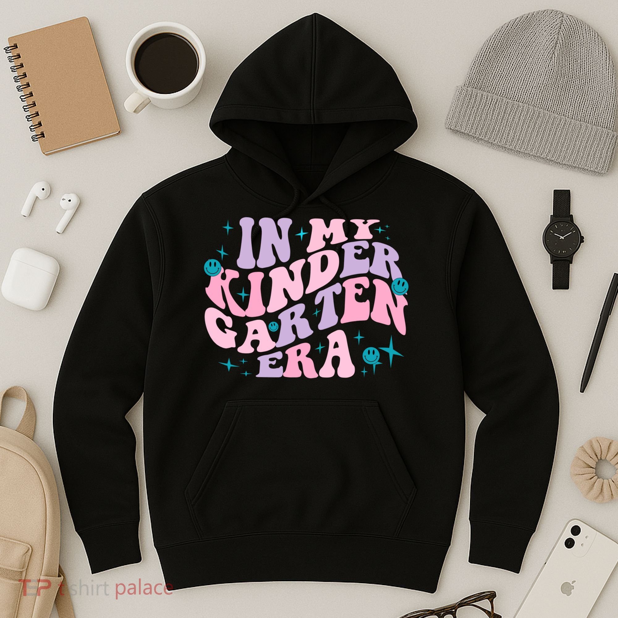 In My Kindergarten Era Groovy Back To School Teacher Student Hoodie