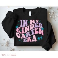 In My Kindergarten Era Groovy Back To School Teacher Student Sweatshirt thumb 2