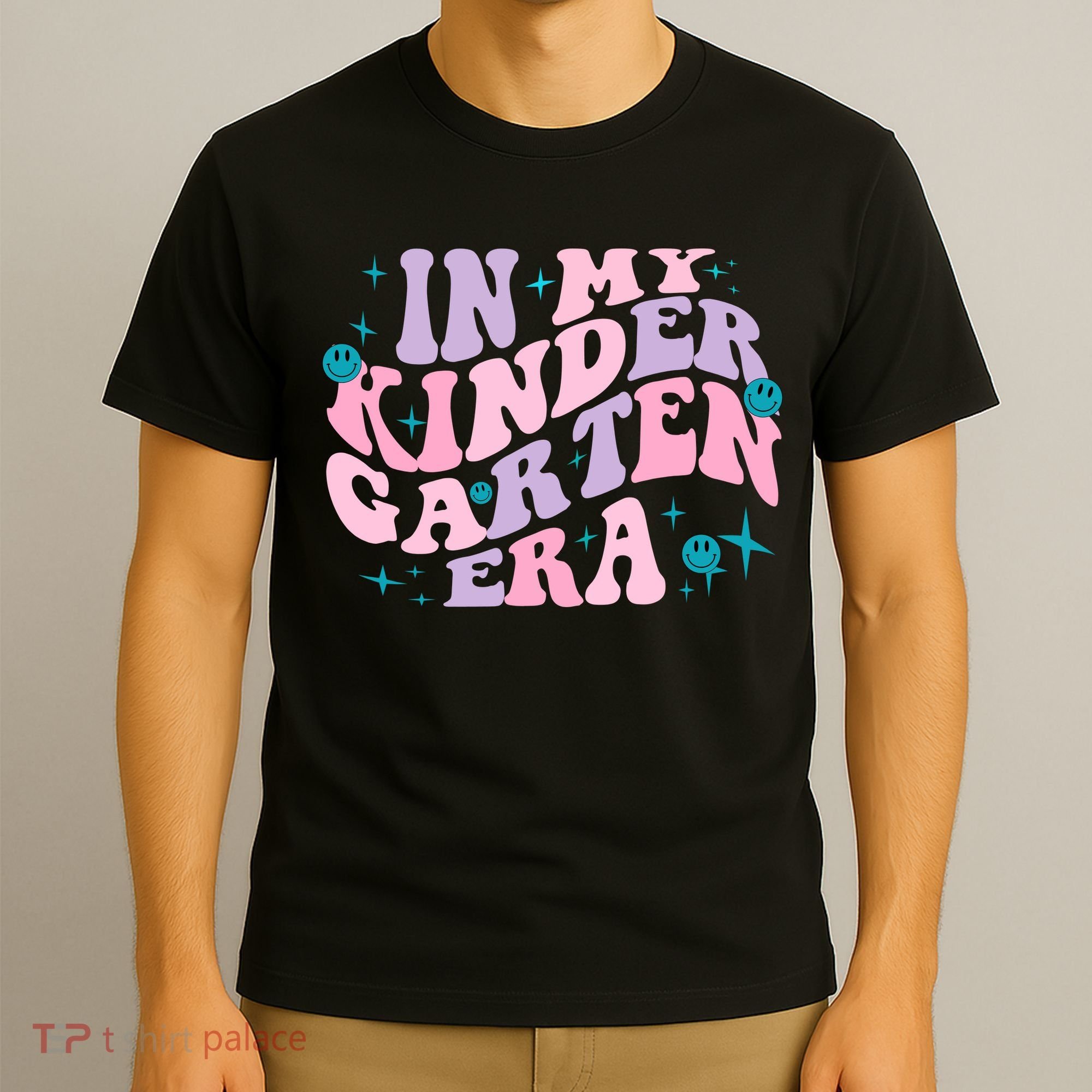 In My Kindergarten Era Groovy Back To School Teacher Student T-Shirt