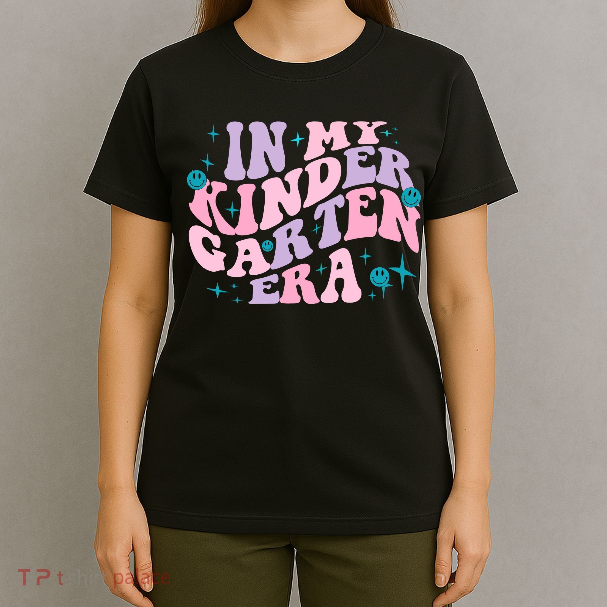 In My Kindergarten Era Groovy Back To School Teacher Student T-Shirt