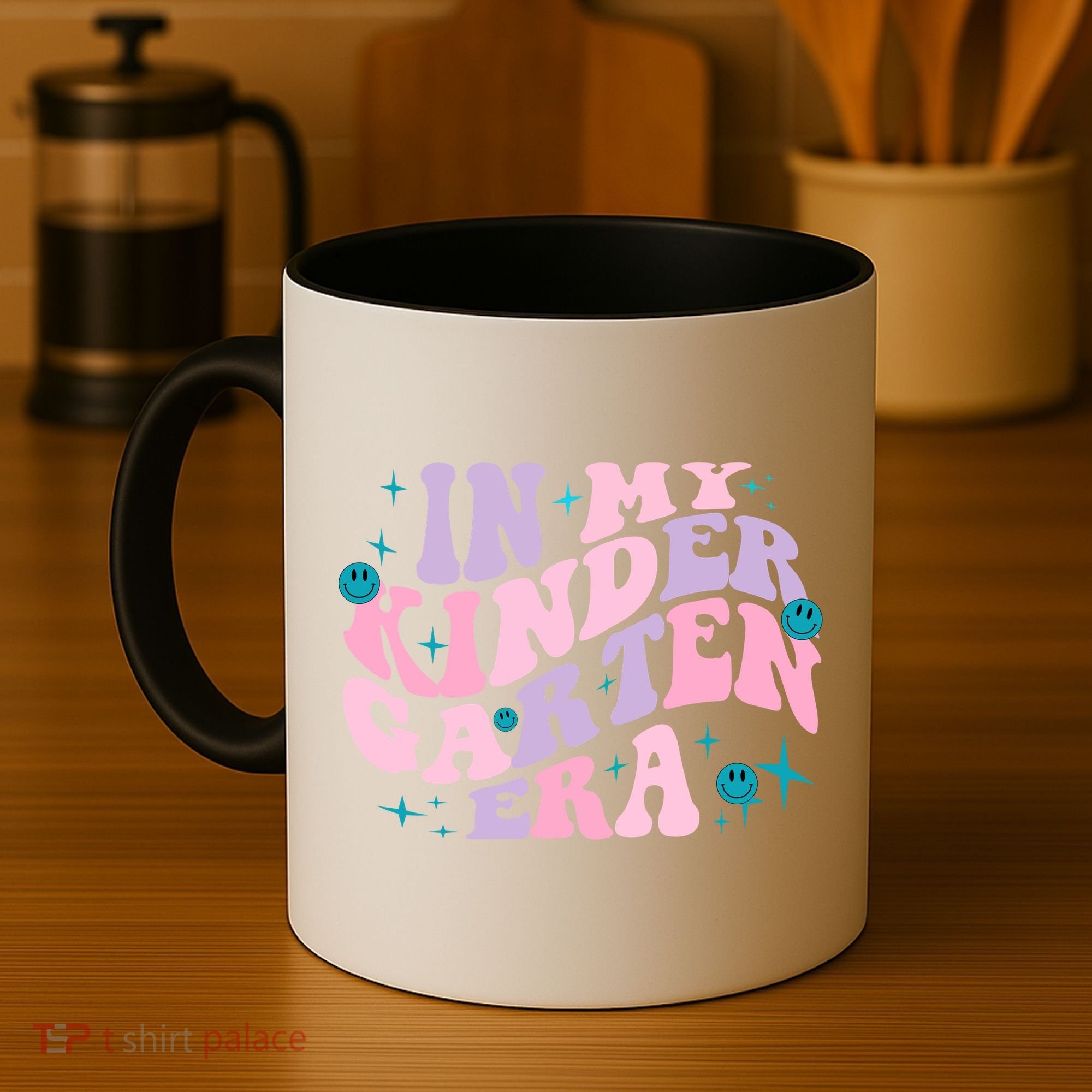 In My Kindergarten Era Groovy Back To School Teacher Student Coffee Mug