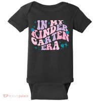 In My Kindergarten Era Groovy Back To School Teacher Student Baby Bodysuit thumb 0