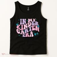 In My Kindergarten Era Groovy Back To School Teacher Student Tank Top thumb 2