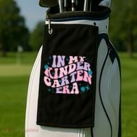 In My Kindergarten Era Groovy Back To School Teacher Student Golf Towel thumb 2