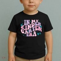 In My Kindergarten Era Groovy Back To School Teacher Student Toddler T-Shirt thumb 2
