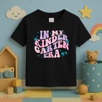 In My Kindergarten Era Groovy Back To School Teacher Student Toddler T-Shirt thumb 3