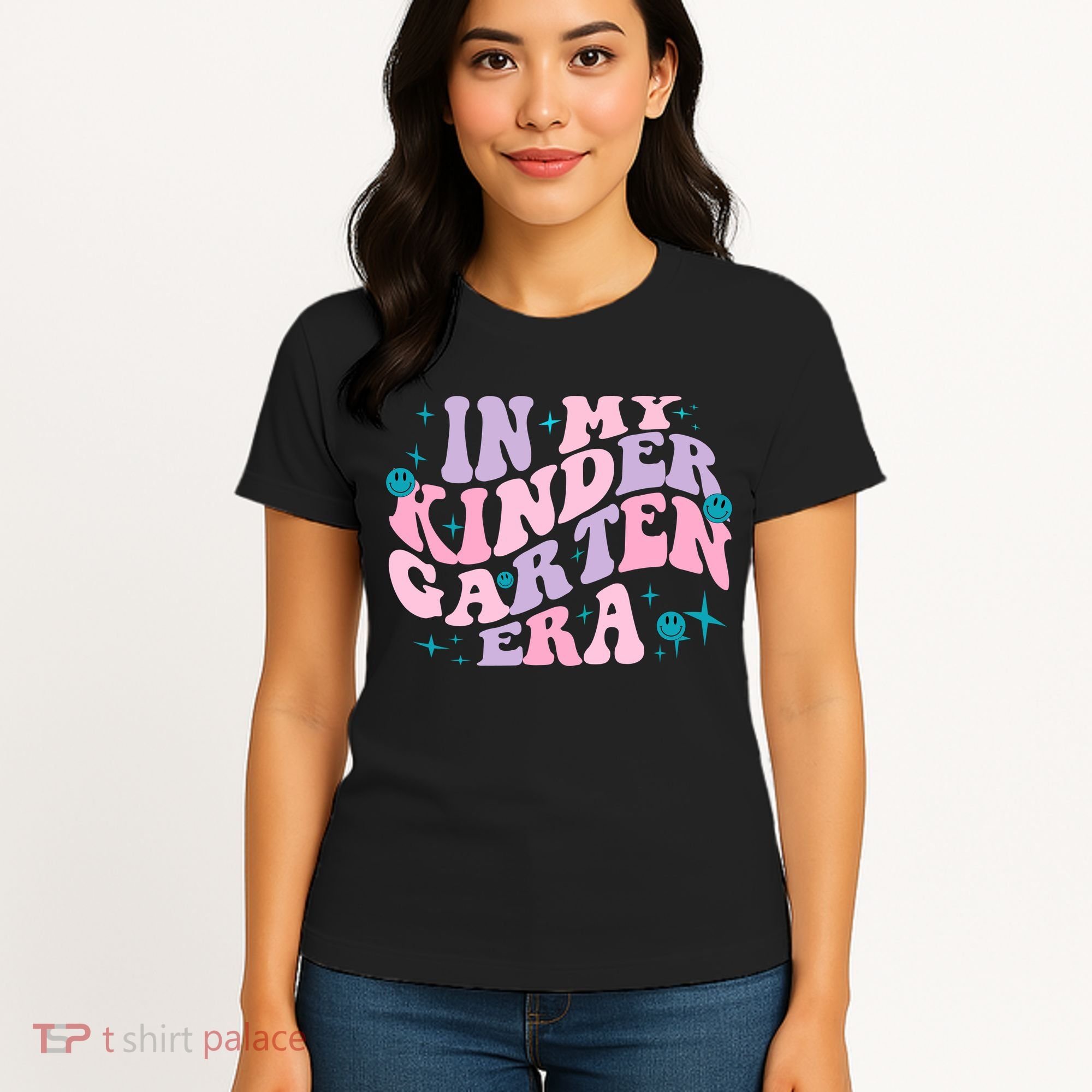 In My Kindergarten Era Groovy Back To School Teacher Student Women's T-Shirt
