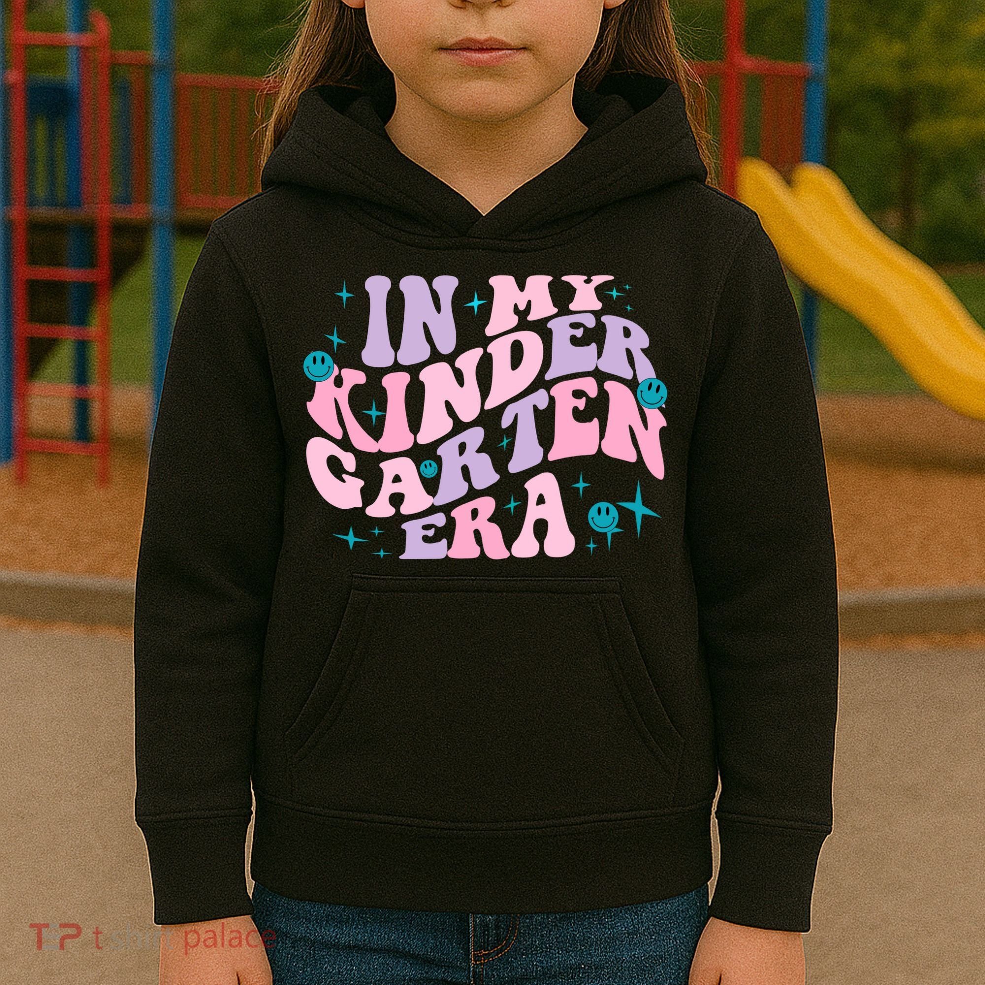 In My Kindergarten Era Groovy Back To School Teacher Student Kids Hoodie