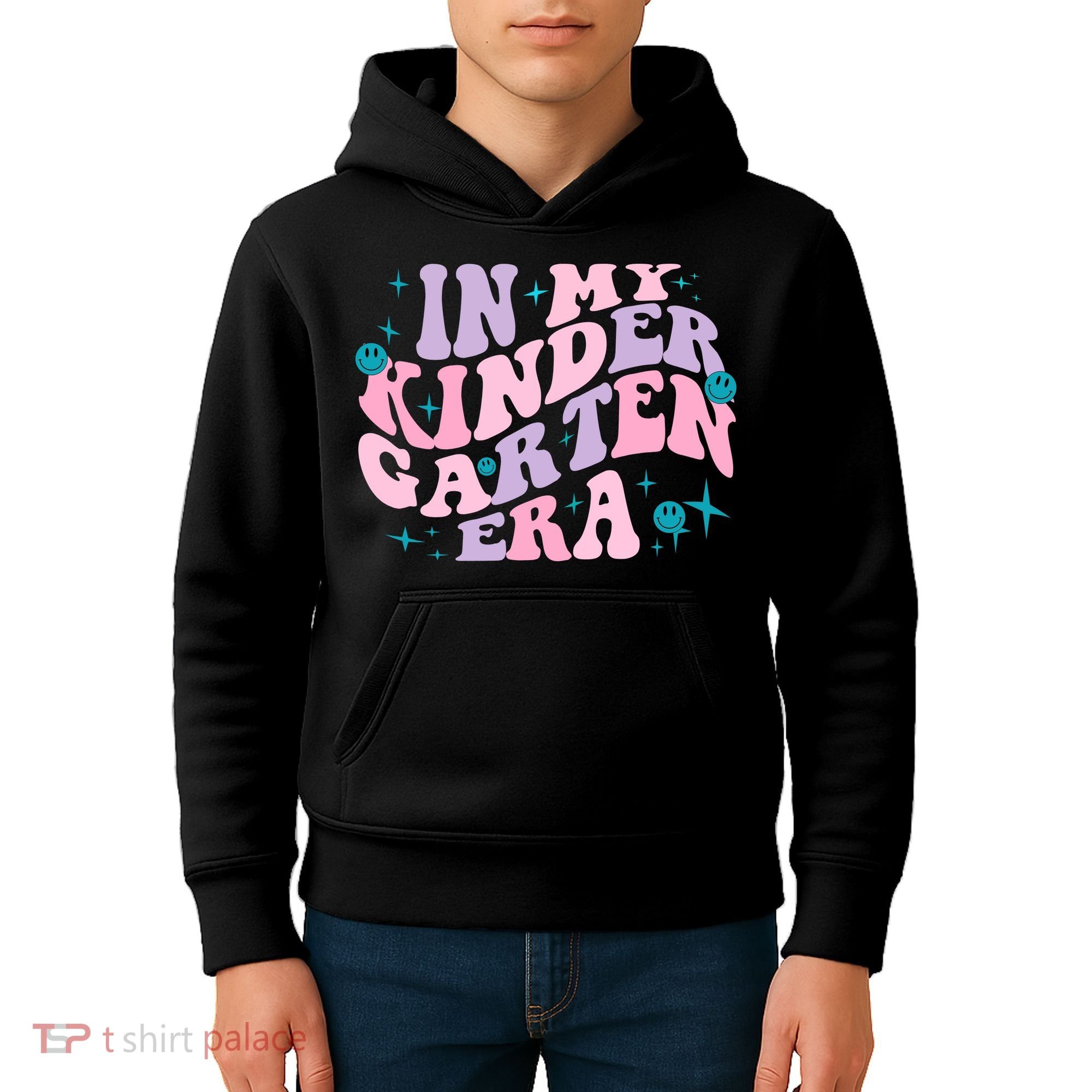 In My Kindergarten Era Groovy Back To School Teacher Student Kids Hoodie