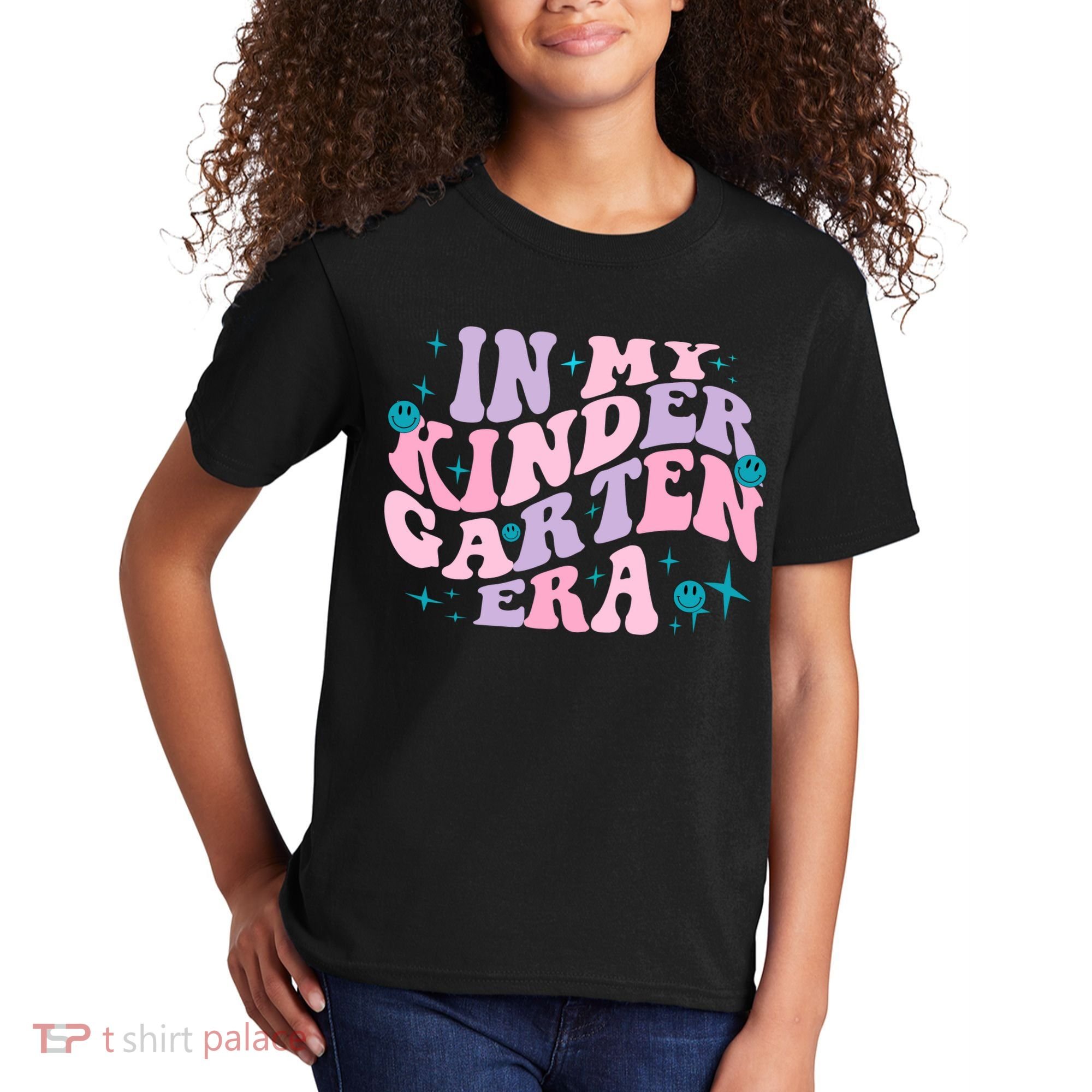 In My Kindergarten Era Groovy Back To School Teacher Student Kids T-Shirt