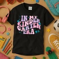 In My Kindergarten Era Groovy Back To School Teacher Student Kids T-Shirt thumb 3
