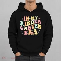 In My Kindergarten Era Retro Back To School Teacher Student Hoodie thumb 0