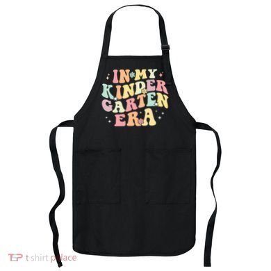 In My Kindergarten Era Retro Back To School Teacher Student Apron