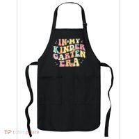 In My Kindergarten Era Retro Back To School Teacher Student Apron thumb 0