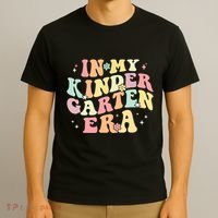 In My Kindergarten Era Retro Back To School Teacher Student T-Shirt thumb 3