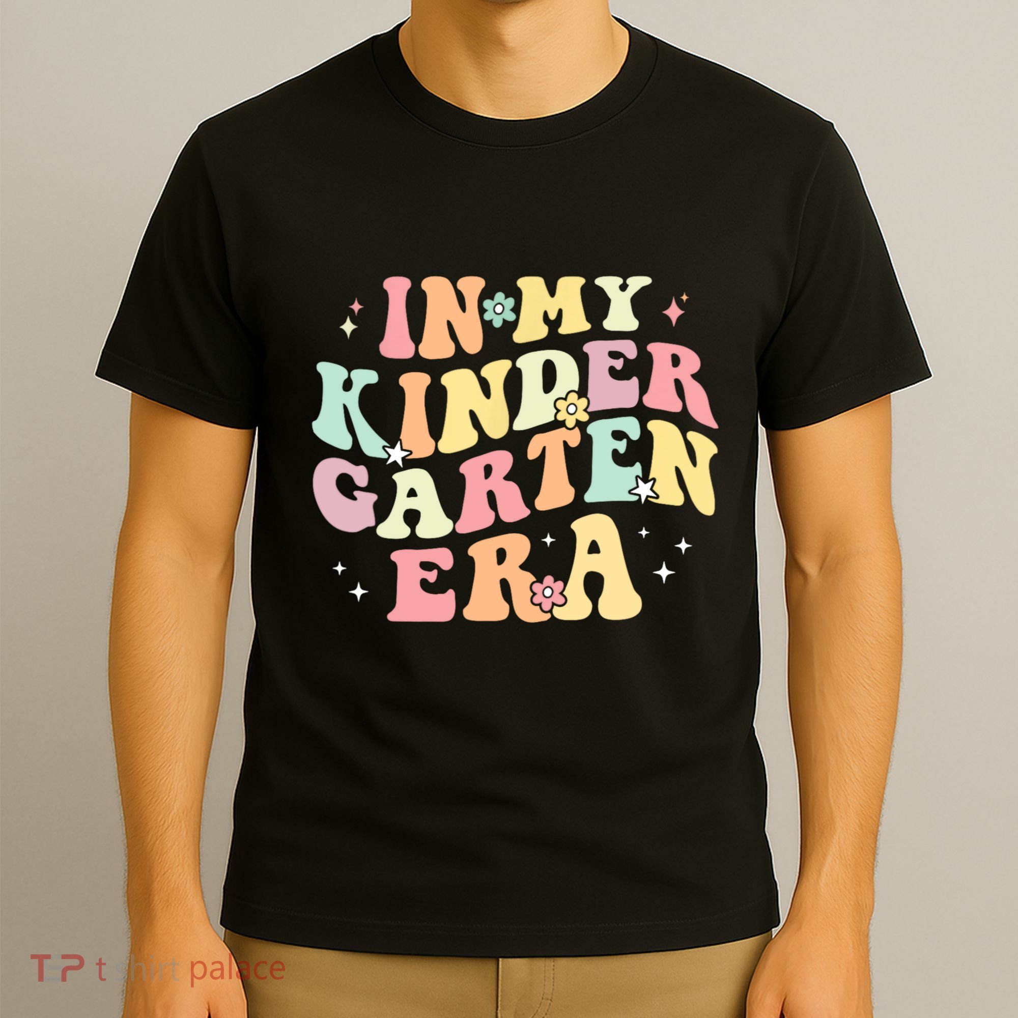In My Kindergarten Era Retro Back To School Teacher Student T-Shirt