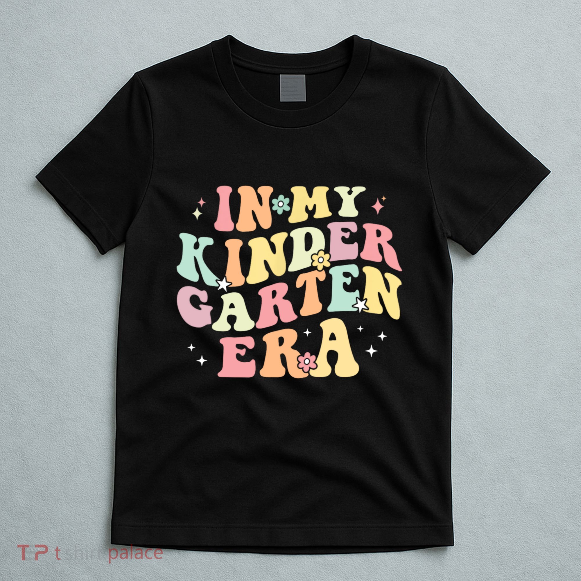 In My Kindergarten Era Retro Back To School Teacher Student T-Shirt
