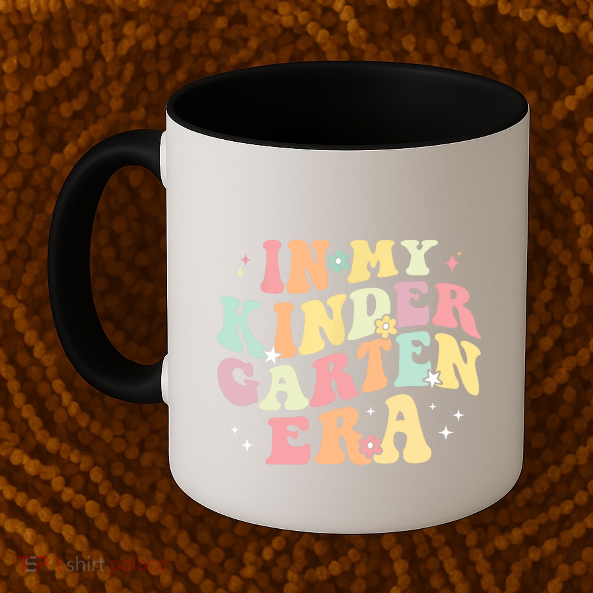 In My Kindergarten Era Retro Back To School Teacher Student Coffee Mug
