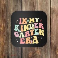 In My Kindergarten Era Retro Back To School Teacher Student Coaster thumb 0