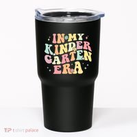 In My Kindergarten Era Retro Back To School Teacher Student Tumbler thumb 0