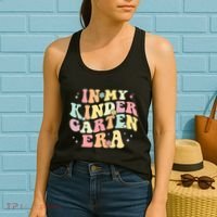 In My Kindergarten Era Retro Back To School Teacher Student Women's Tank Top thumb 2