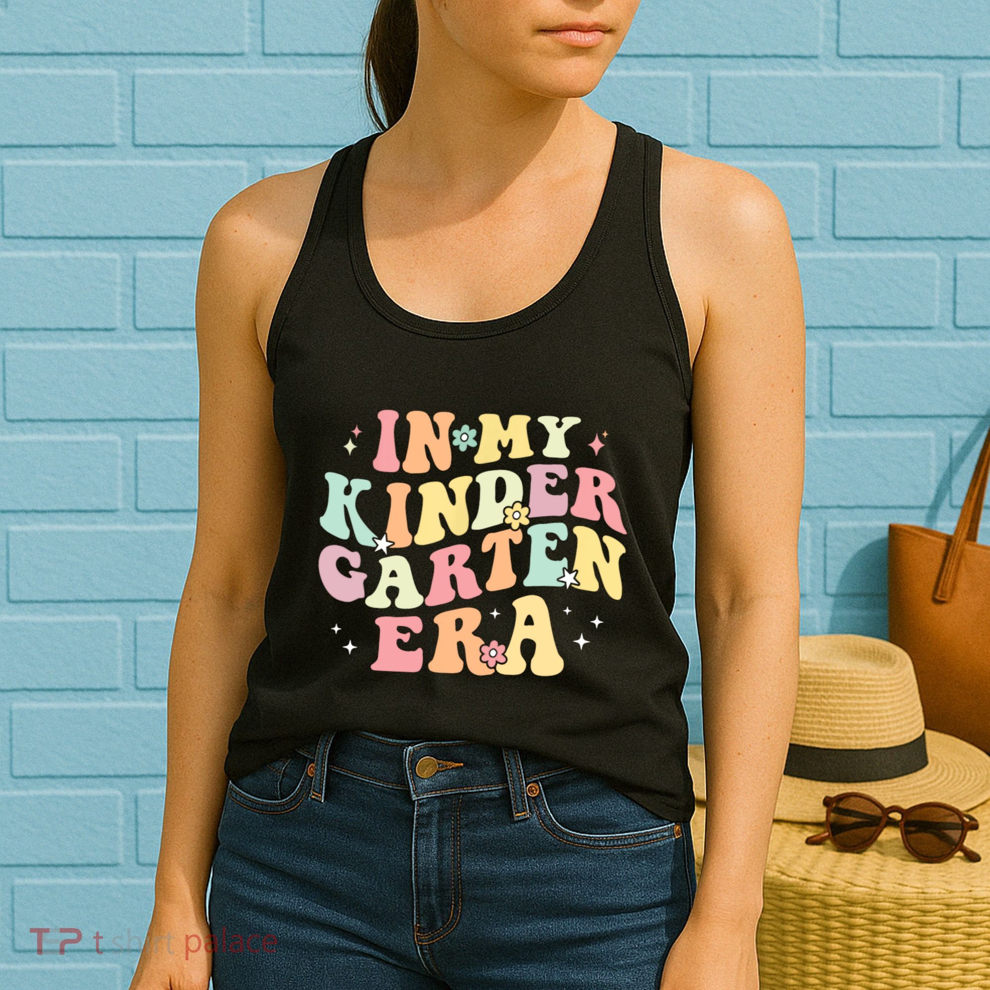 In My Kindergarten Era Retro Back To School Teacher Student Women's Tank Top