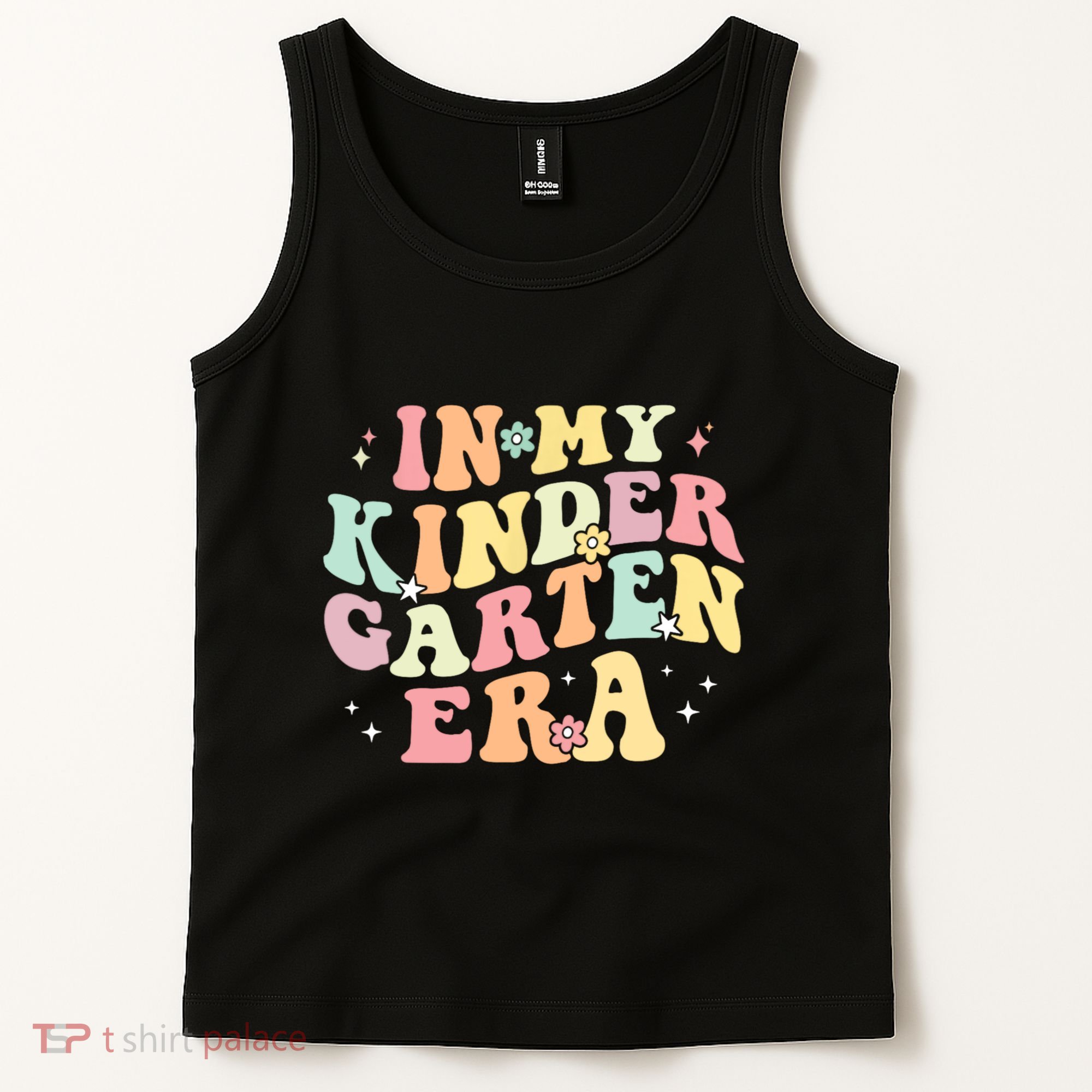 In My Kindergarten Era Retro Back To School Teacher Student Tank Top