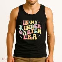 In My Kindergarten Era Retro Back To School Teacher Student Tank Top thumb 3