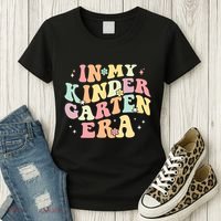 In My Kindergarten Era Retro Back To School Teacher Student Women's T-Shirt thumb 3
