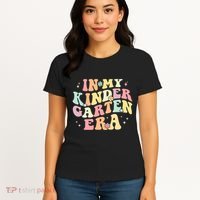In My Kindergarten Era Retro Back To School Teacher Student Women's T-Shirt thumb 4