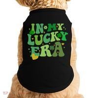 In My Lucky Era St Patricks Day Shamrock Doggie Tank thumb 0