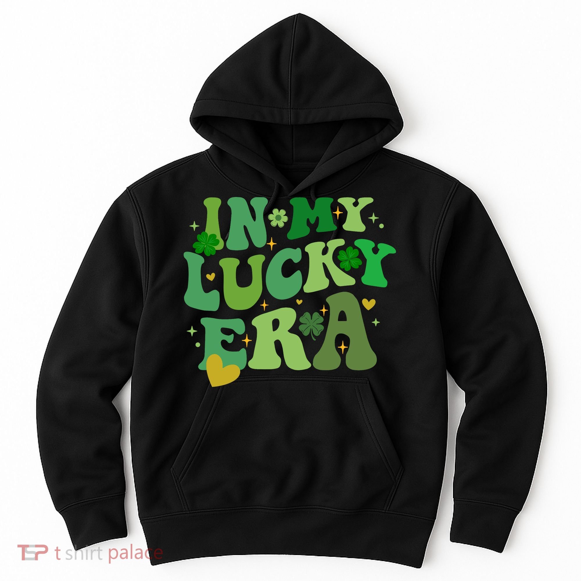 In My Lucky Era St Patricks Day Shamrock Hoodie
