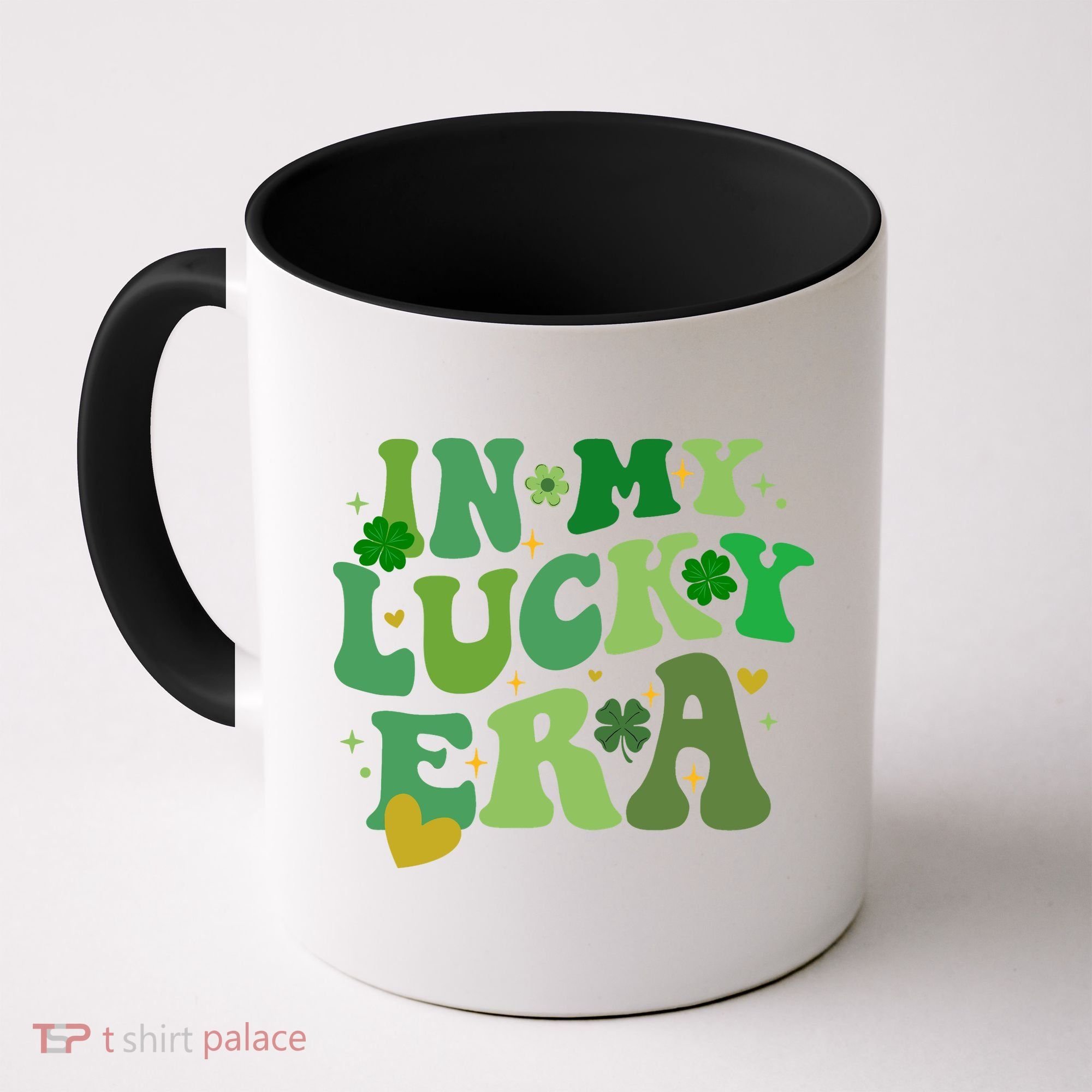 In My Lucky Era St Patricks Day Shamrock Coffee Mug