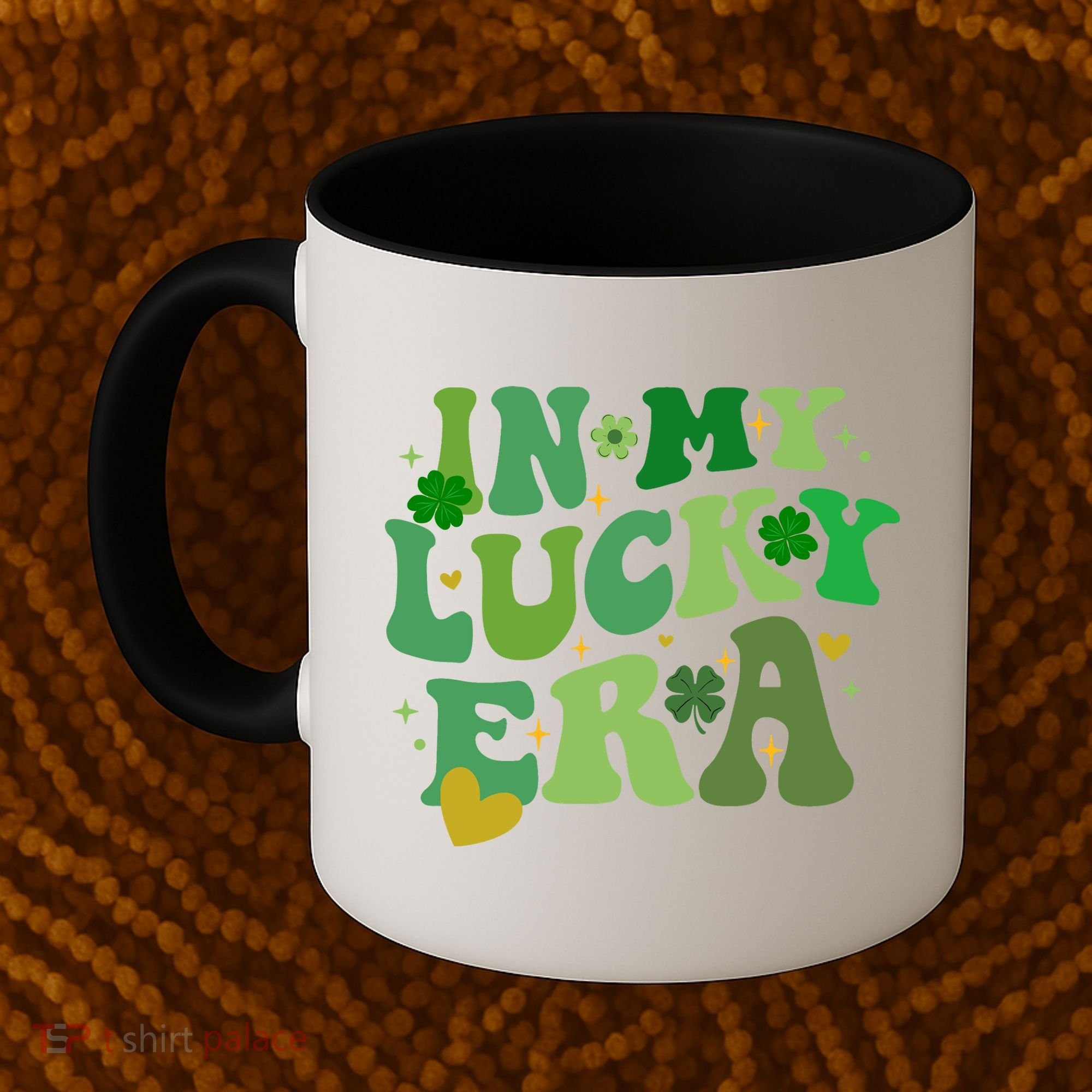 In My Lucky Era St Patricks Day Shamrock Coffee Mug