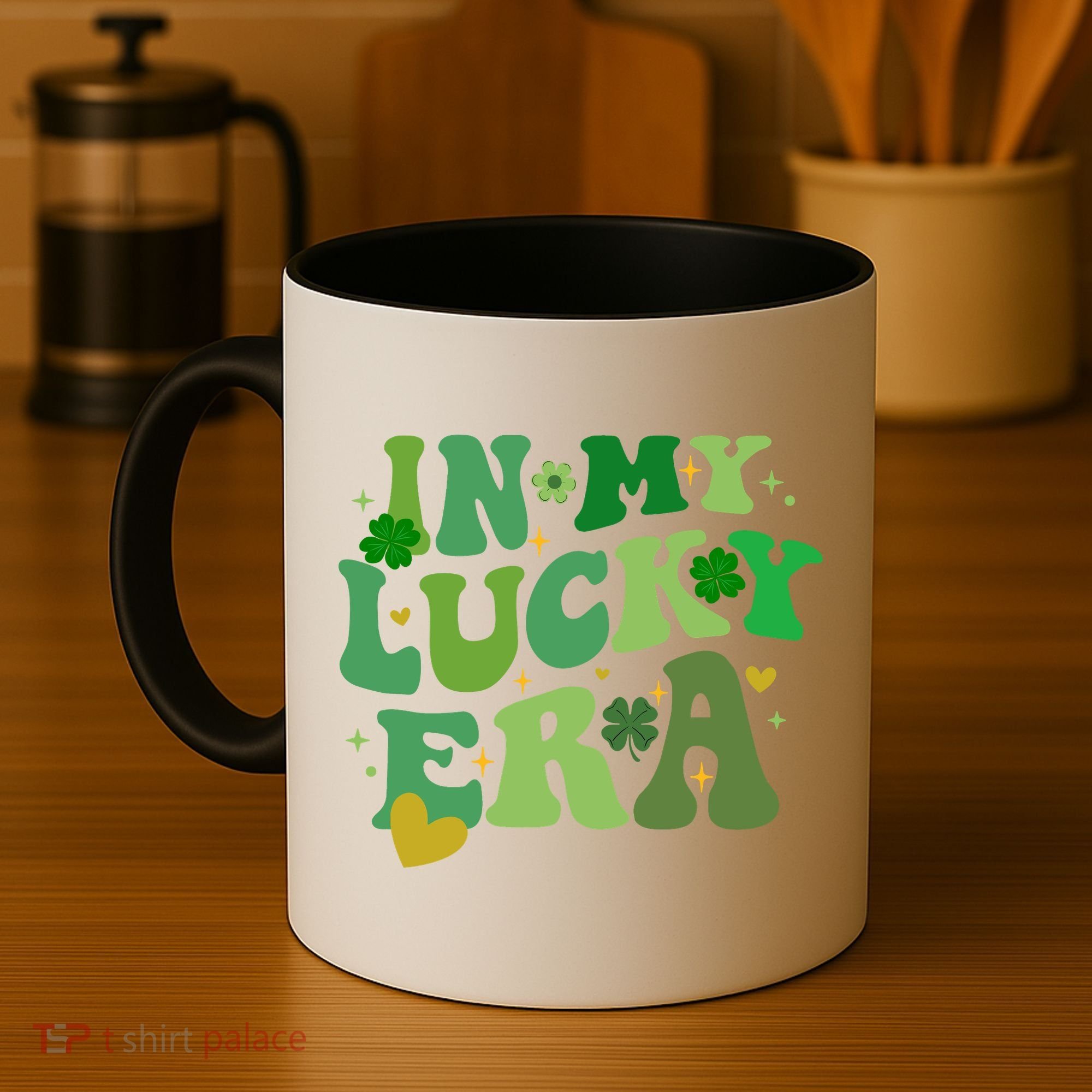 In My Lucky Era St Patricks Day Shamrock Coffee Mug