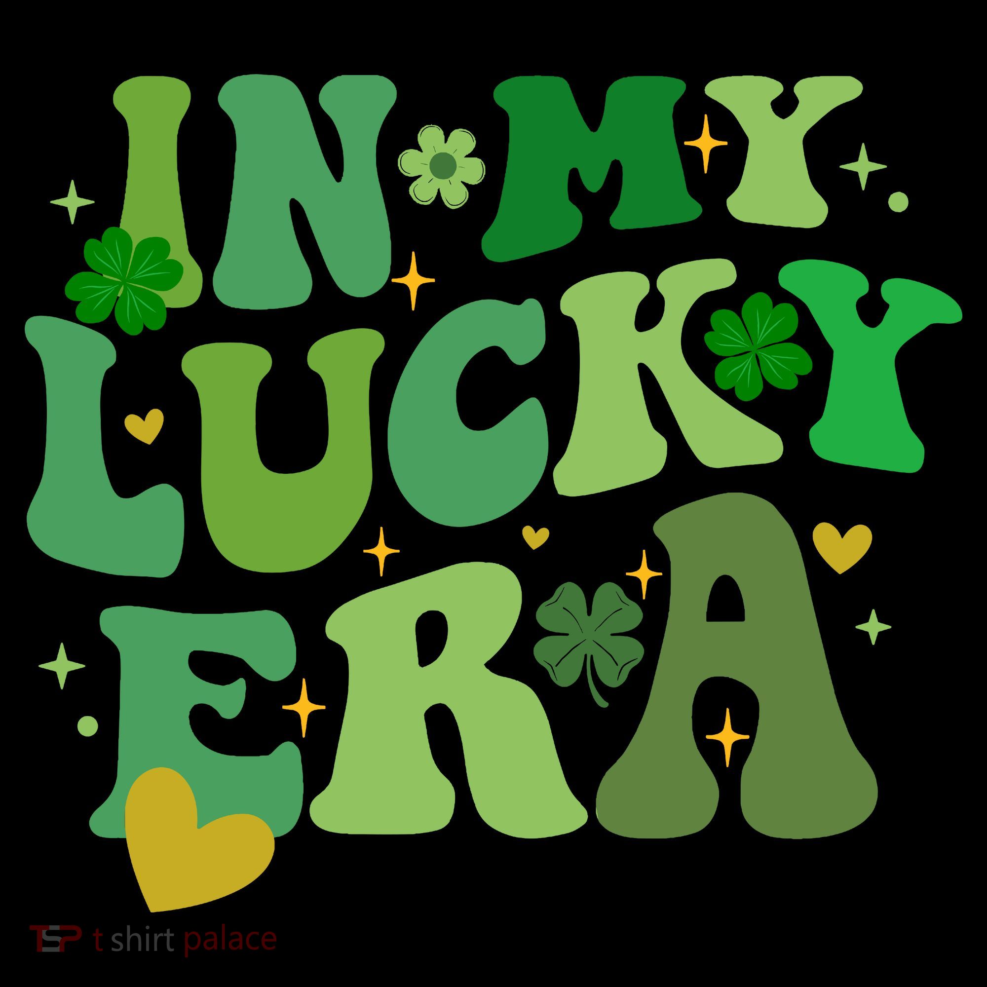 In My Lucky Era St Patricks Day Shamrock Women's Hoodie