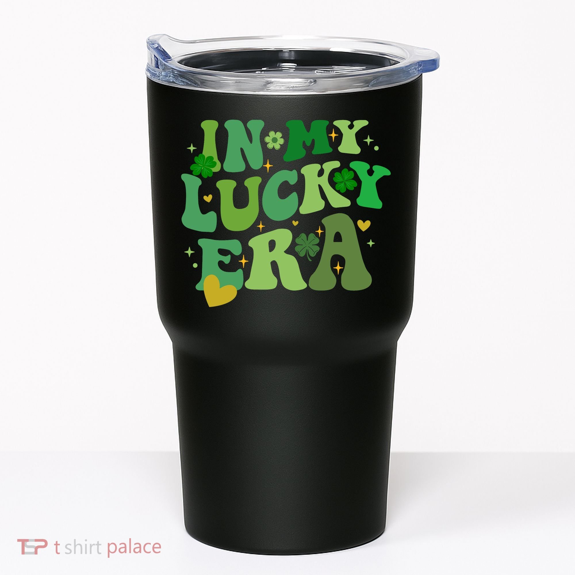 In My Lucky Era St Patricks Day Shamrock Tumbler
