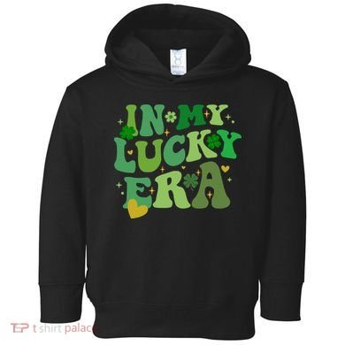 In My Lucky Era St Patricks Day Shamrock Toddler Hoodie