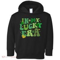 In My Lucky Era St Patricks Day Shamrock Toddler Hoodie thumb 0