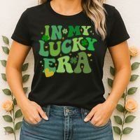 In My Lucky Era St Patricks Day Shamrock Women's T-Shirt thumb 2