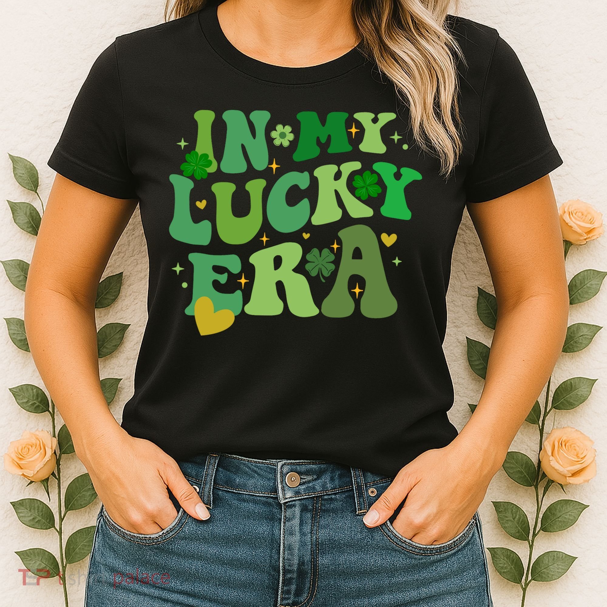 In My Lucky Era St Patricks Day Shamrock Women's T-Shirt
