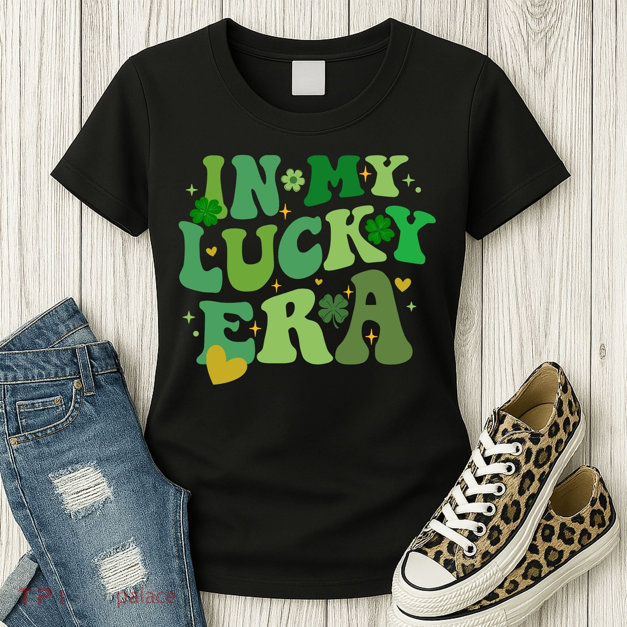 In My Lucky Era St Patricks Day Shamrock Women's T-Shirt