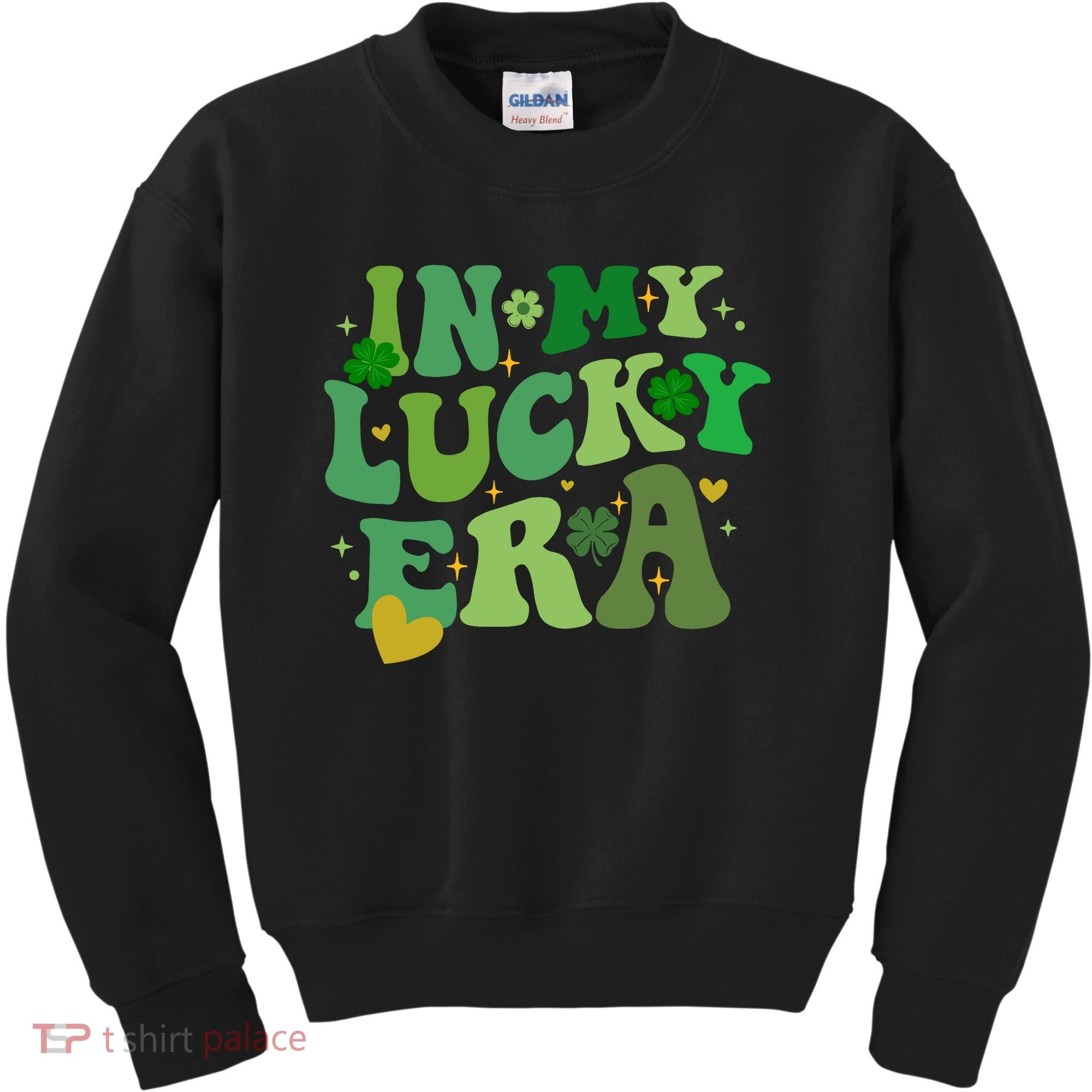 In My Lucky Era St Patricks Day Shamrock Kids Sweatshirt