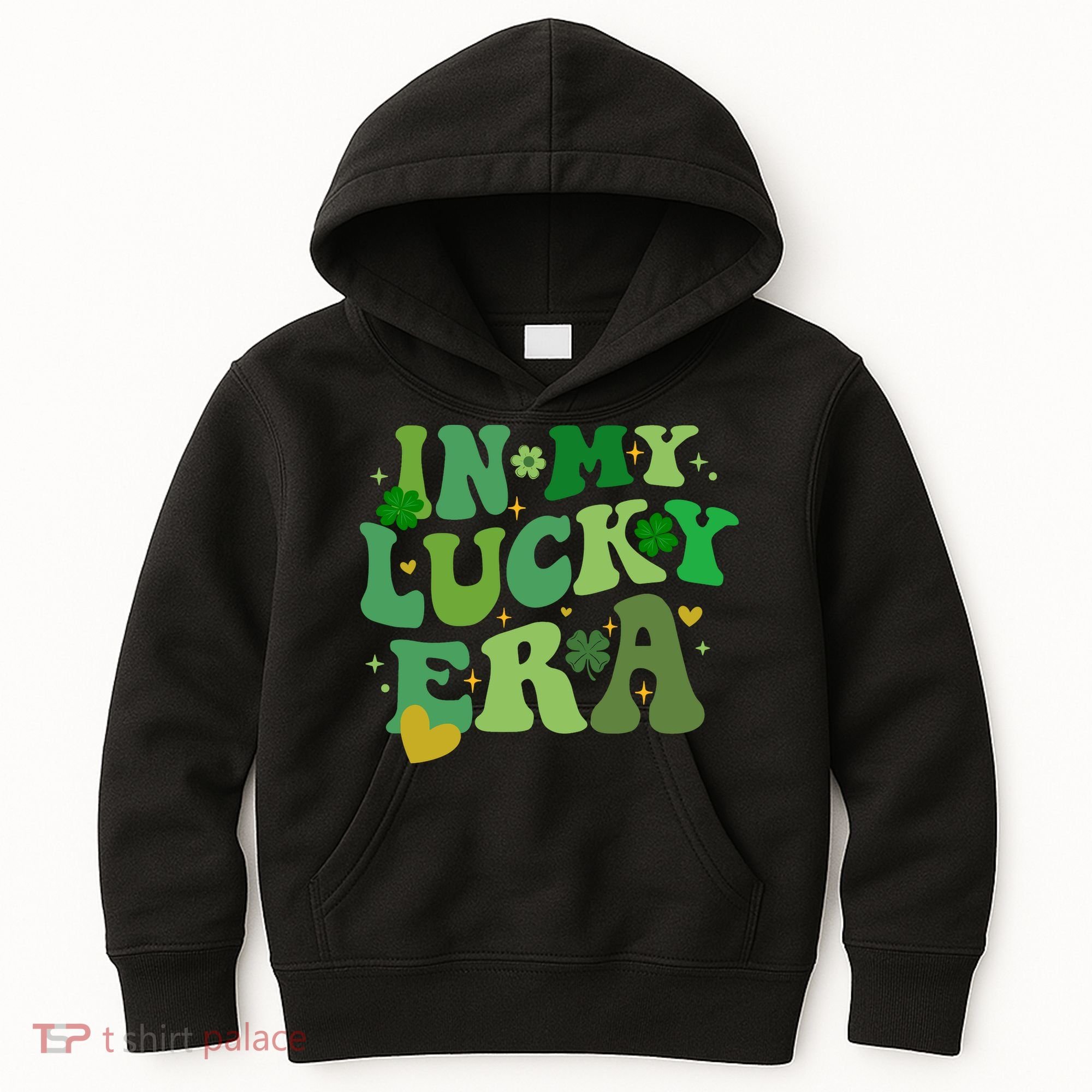 In My Lucky Era St Patricks Day Shamrock Kids Hoodie