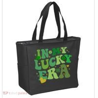 In My Lucky Era St Patricks Day Shamrock Tote Bag thumb 2
