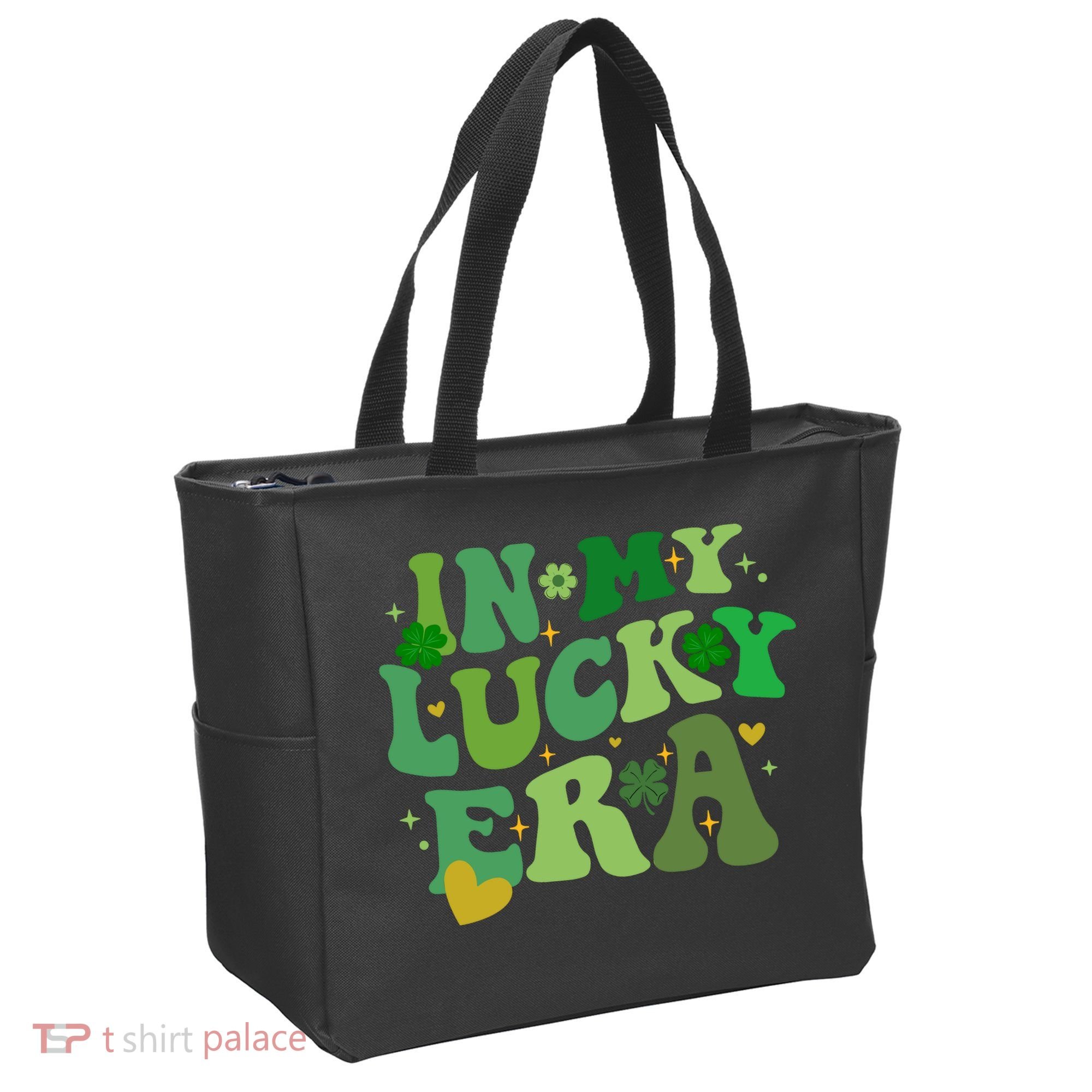 In My Lucky Era St Patricks Day Shamrock Tote Bag